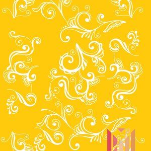 High Heat Duracoat Vinyl Stencil 10" x 12" - Lace styling